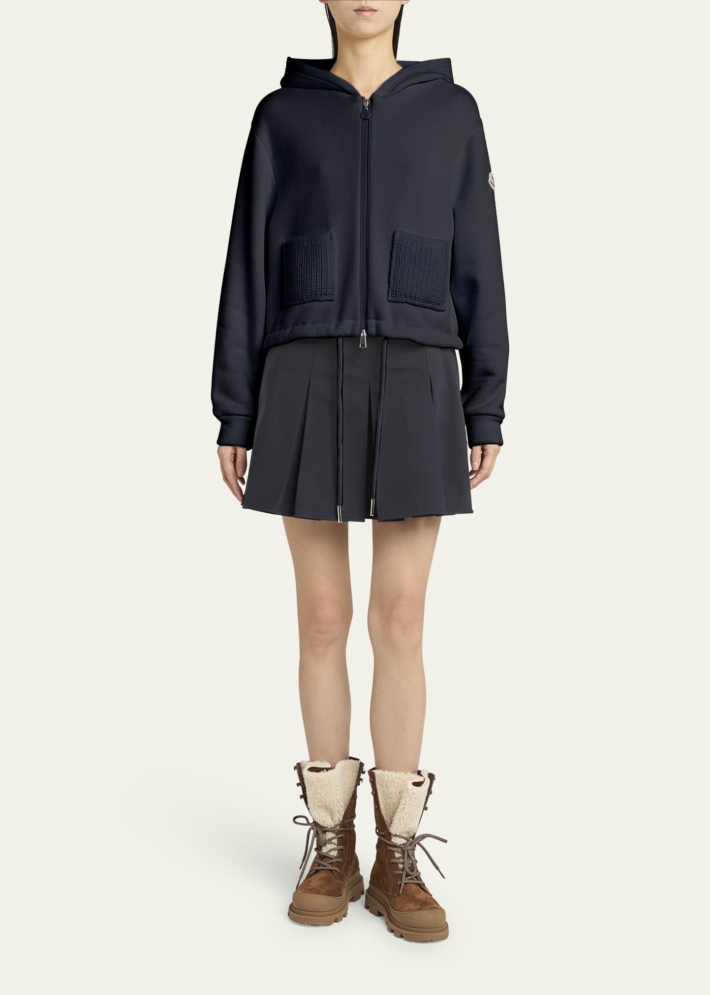 Hooded Zip-Up Cardigan - 2