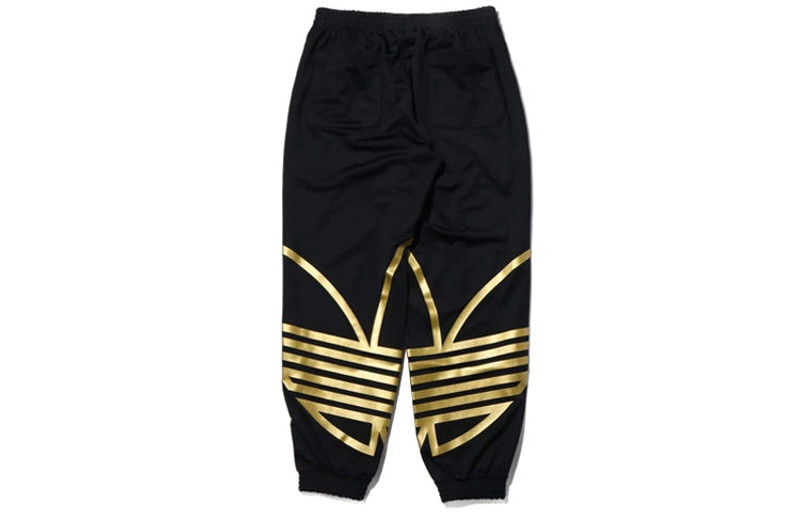 adidas adidas originals Metallic Track Pants 'Black/Platinum Metallic' FS7325 outlook