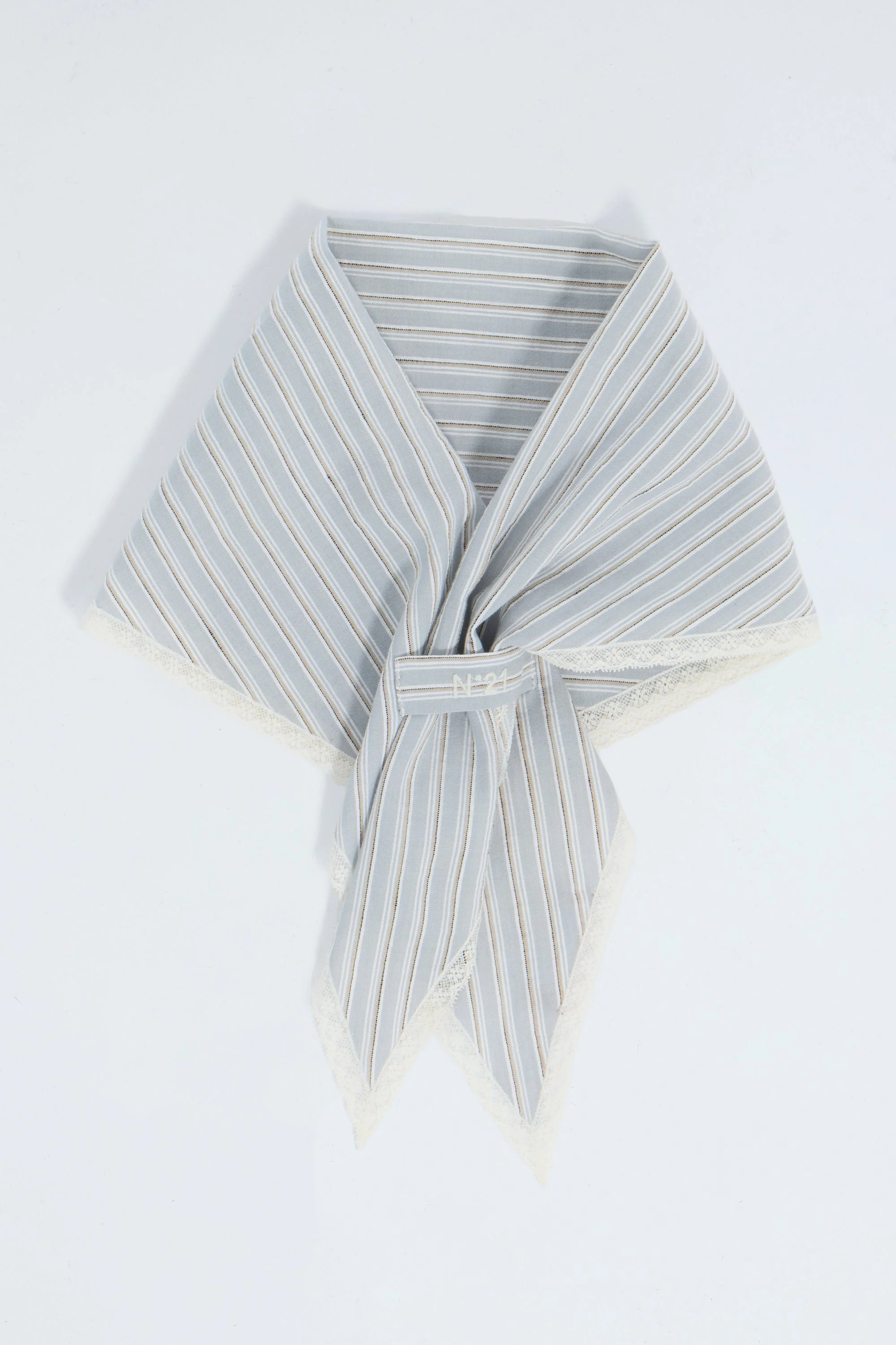 COTTON AND LINEN MUSLIN FOULARD - 1