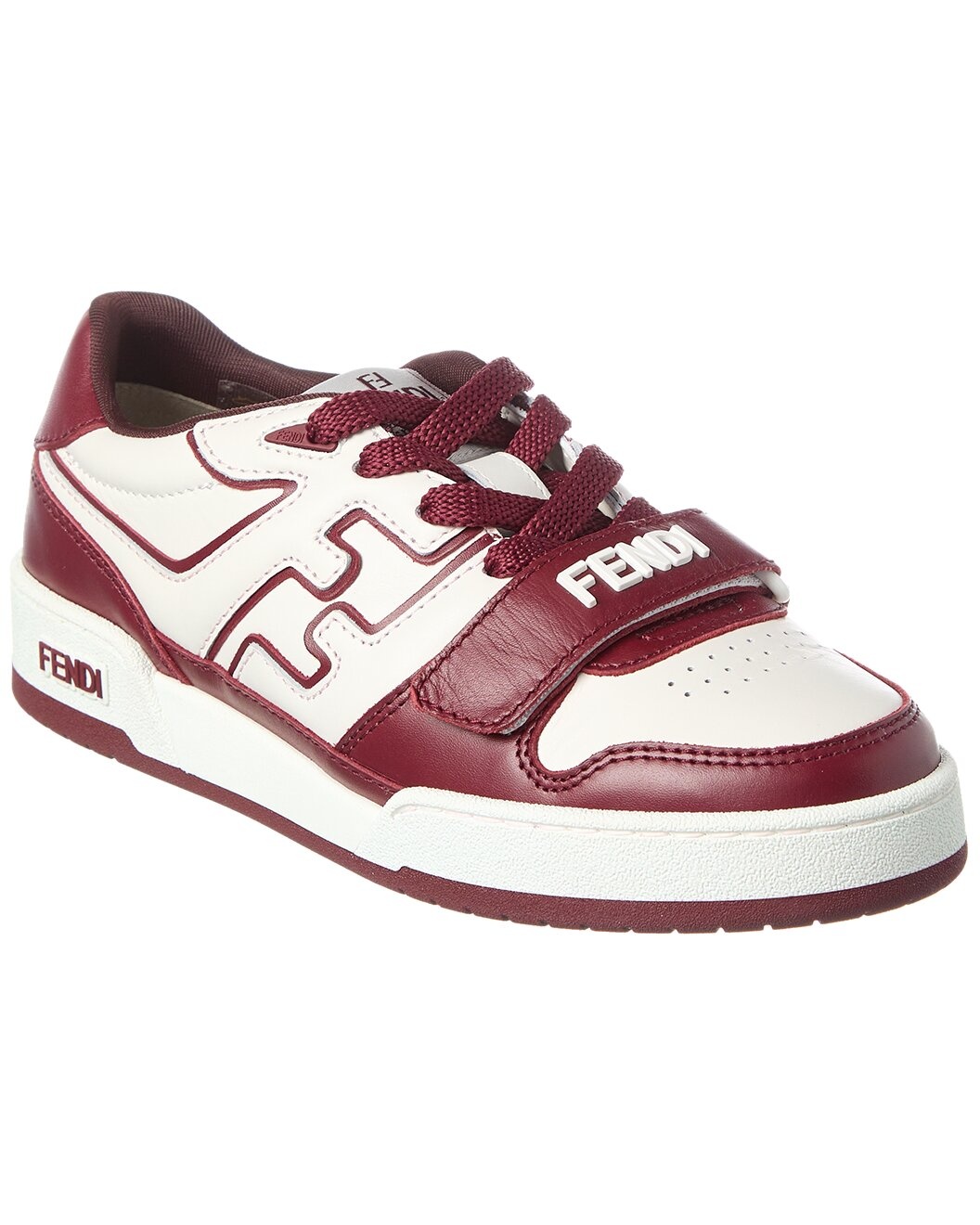 FENDI Match Leather Sneaker - 1