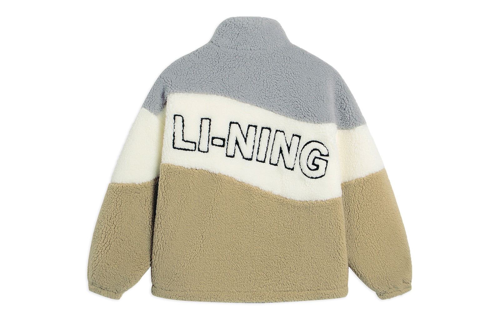 Li-Ning Embroidered Color Block Polar Fleece Jacket 'Multi-Color' AFDSD23-1 - 2