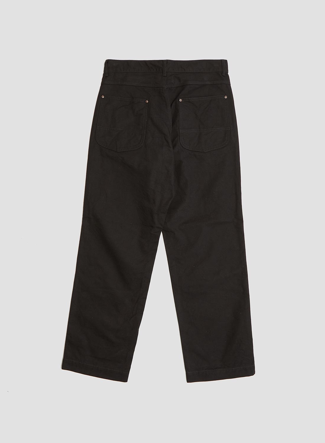 FOB Factory Cotton Duck Work Pant Black - 3