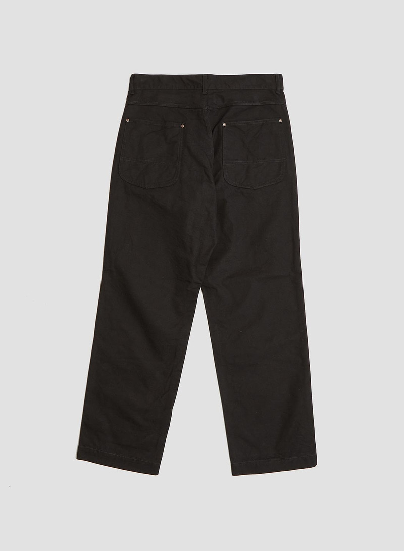 FOB Factory Cotton Duck Work Pant Black 3
