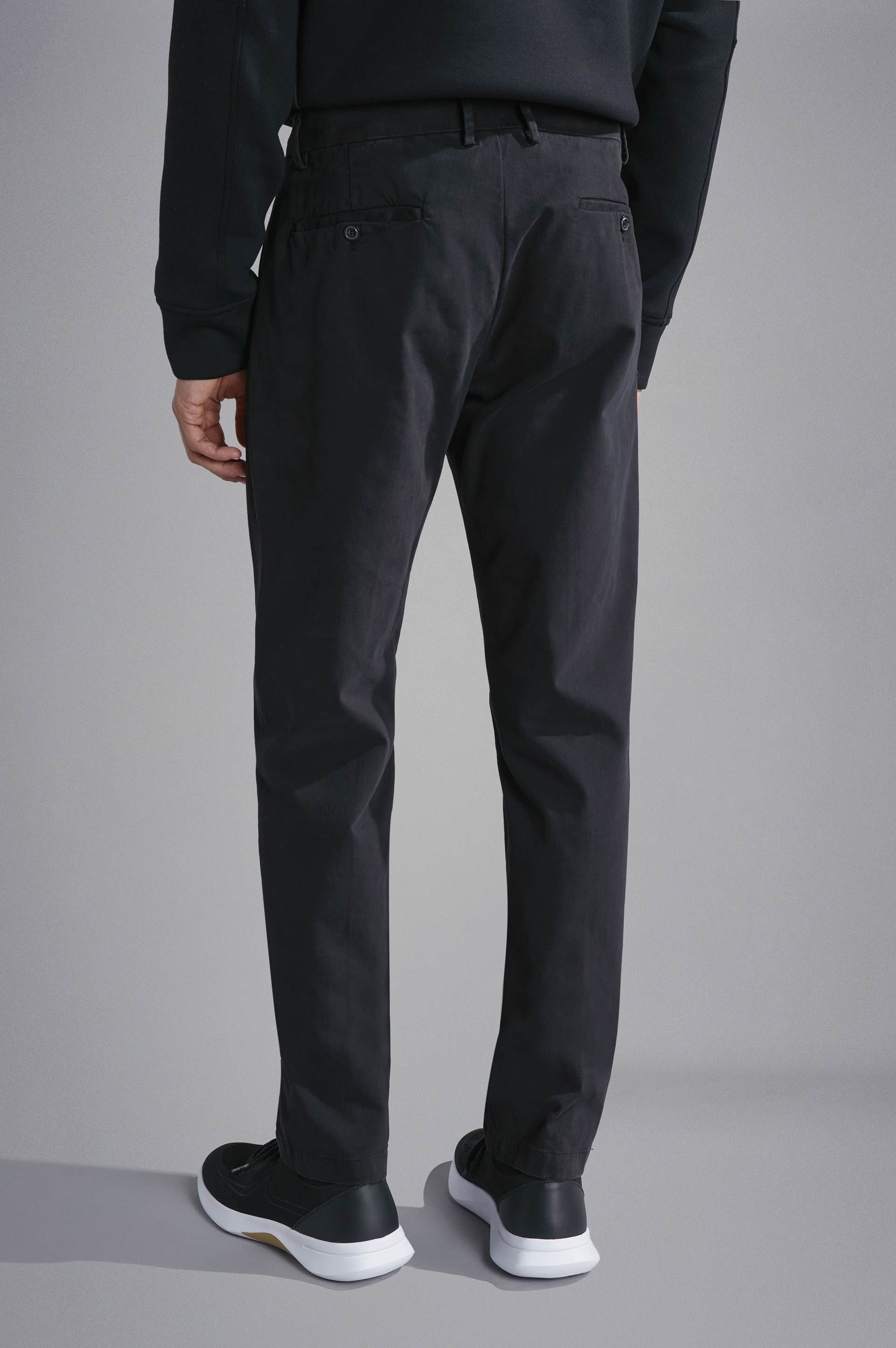 COTTON STRETCH CHINO TROUSERS - 3