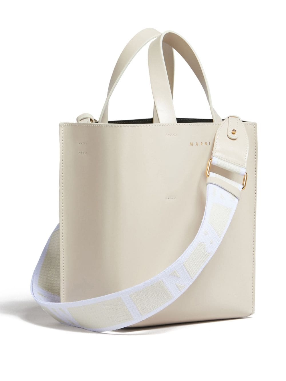mini Museo leather tote bag - 4