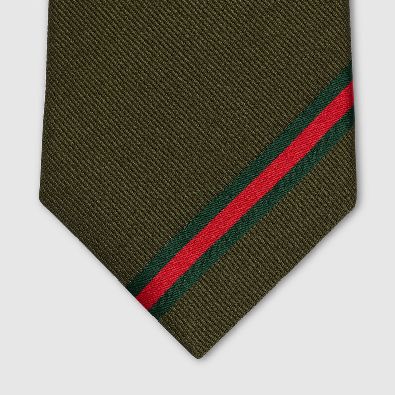 GUCCI Web silk jacquard tie outlook
