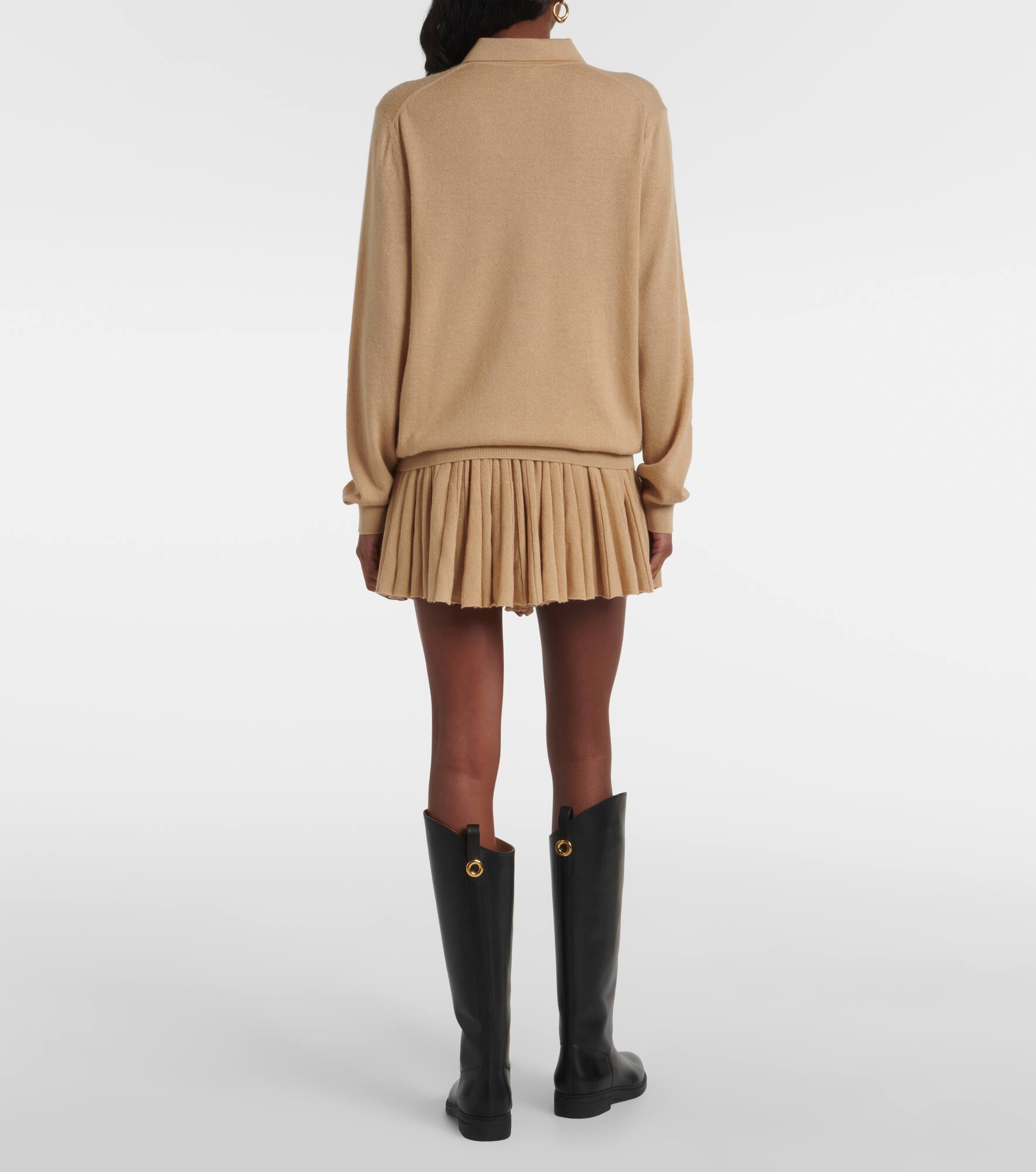 Luciole cashmere-blend polo sweater - 3