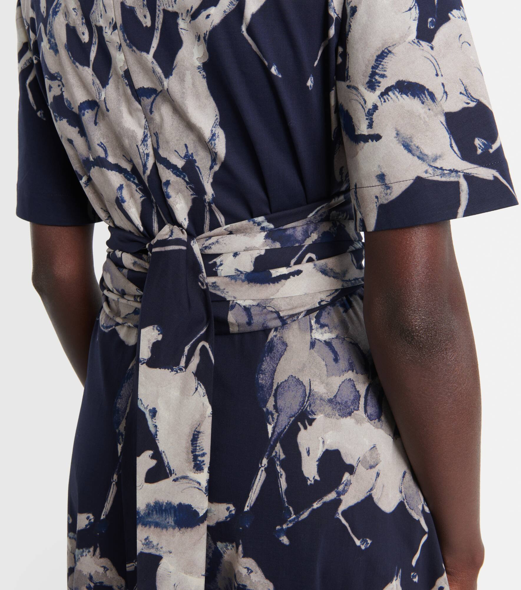 Kirsty printed cotton-blend wrap dress - 6