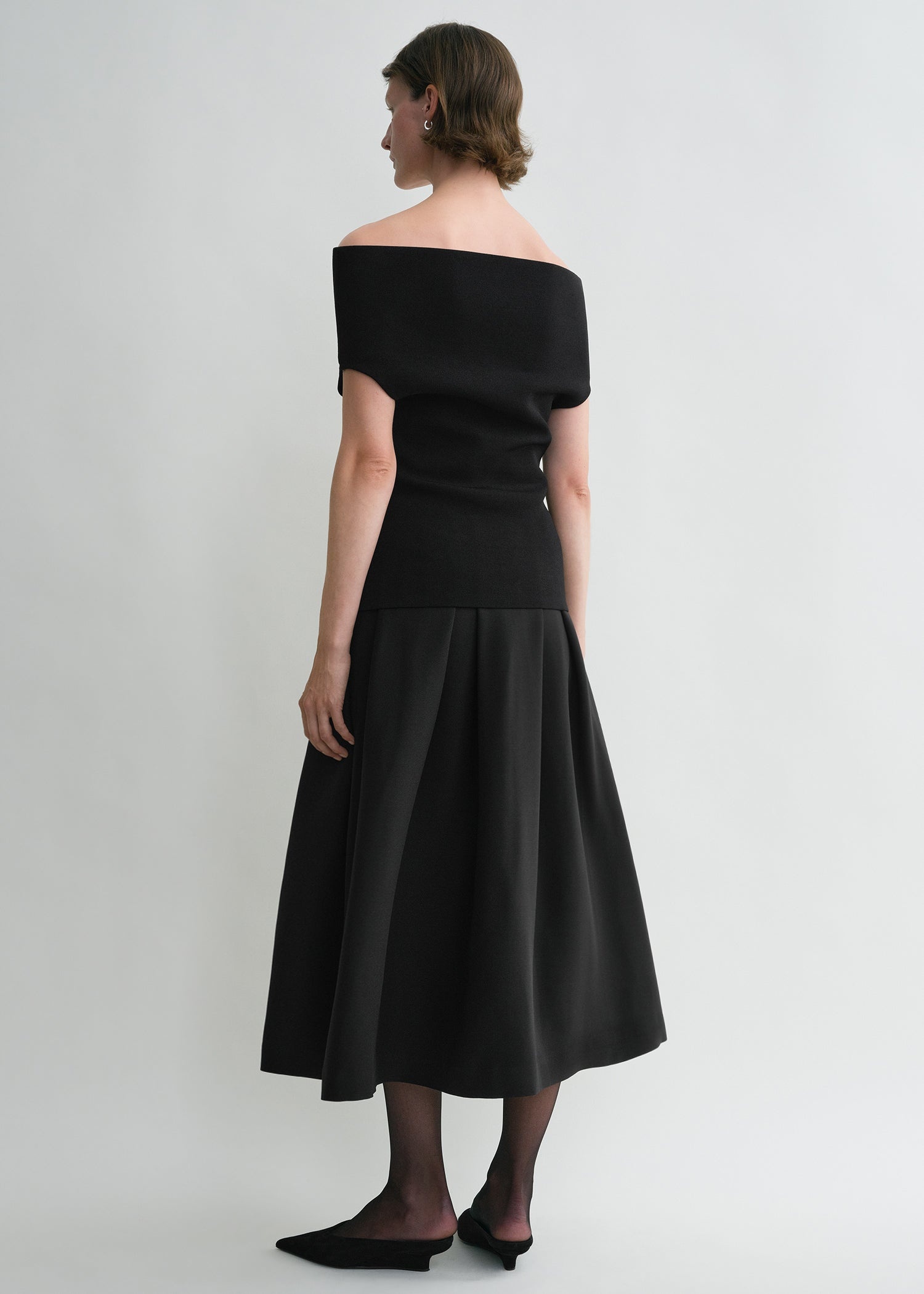 Double-knit top black - 4