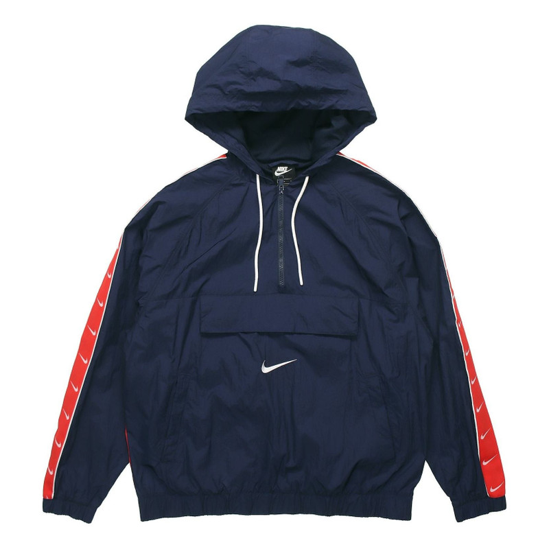 Nike Sportswear Big Swoosh Hooded Long Sleeve Color Block Jacket Cd0420-451 Colorblock CD0420-451 - 1