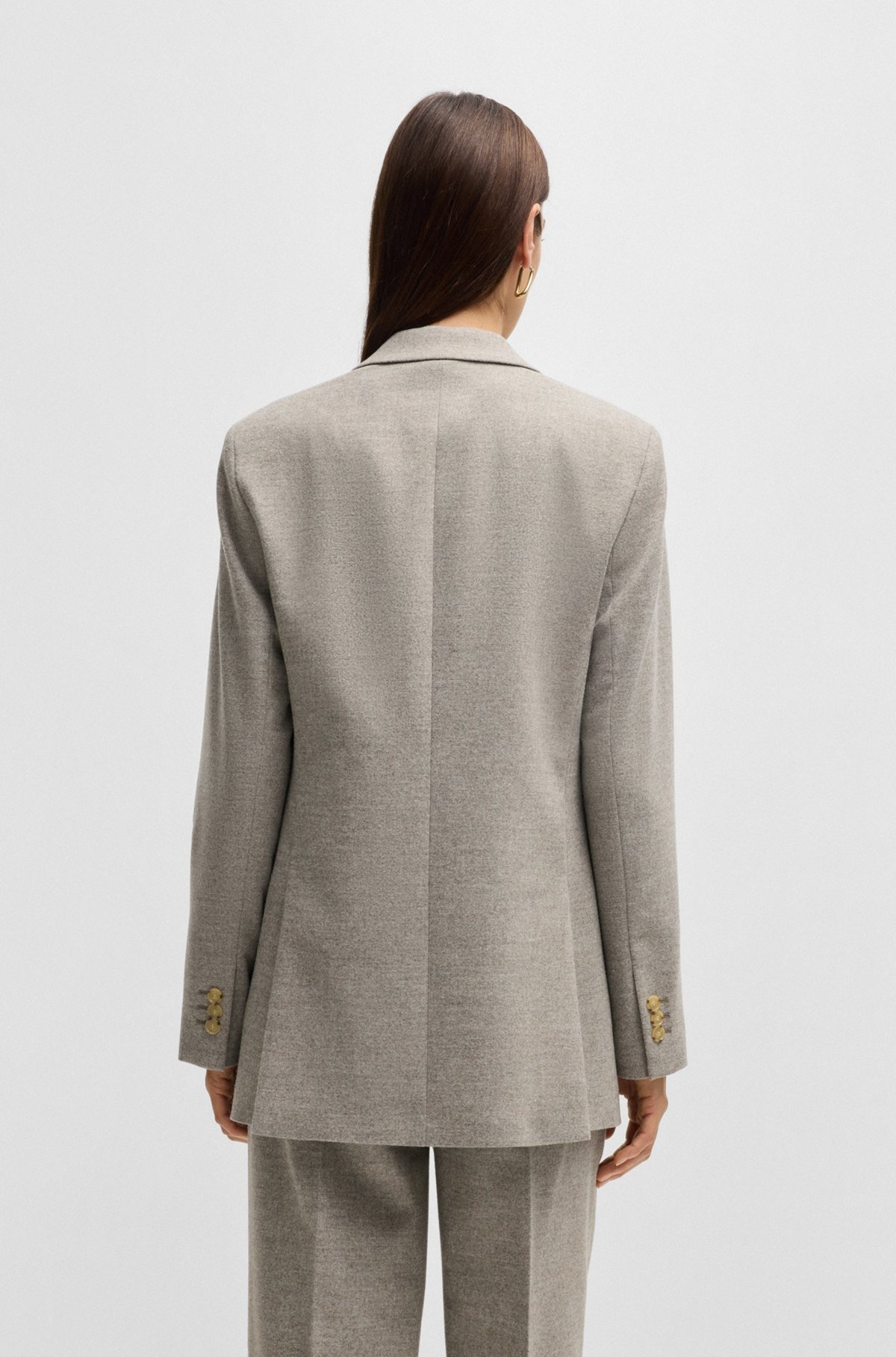 RELAXED-FIT JACKET IN STRETCH CLOTH - 4