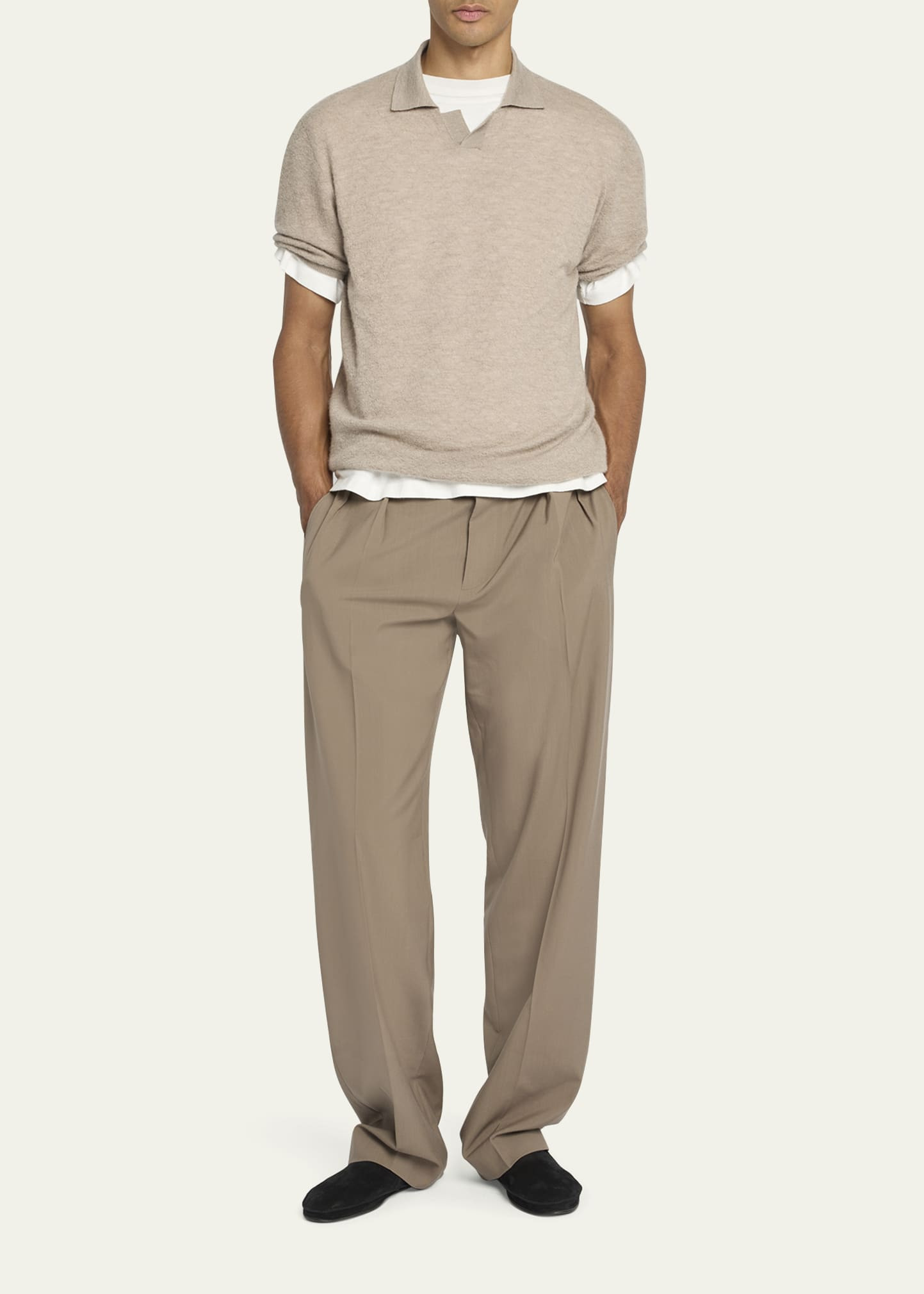 Men's Isao Cashmere Knit Polo Shirt - 2