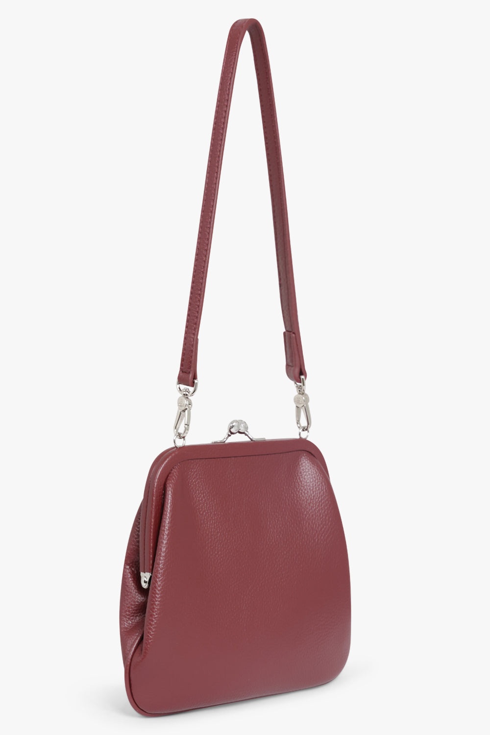 VIVIENNE GRAINED CLUTCH BAG | RED - 2