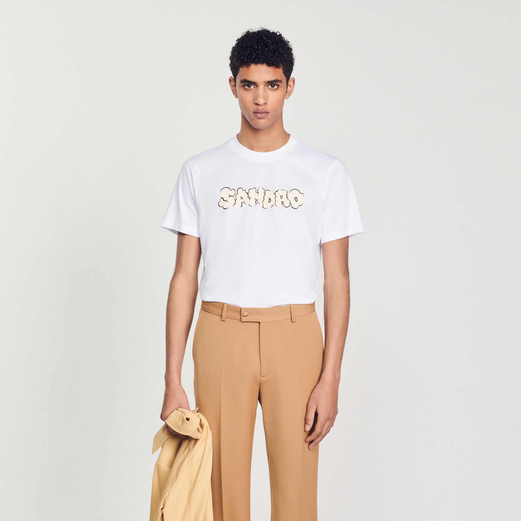 Sandro embroidery T-shirt - 5