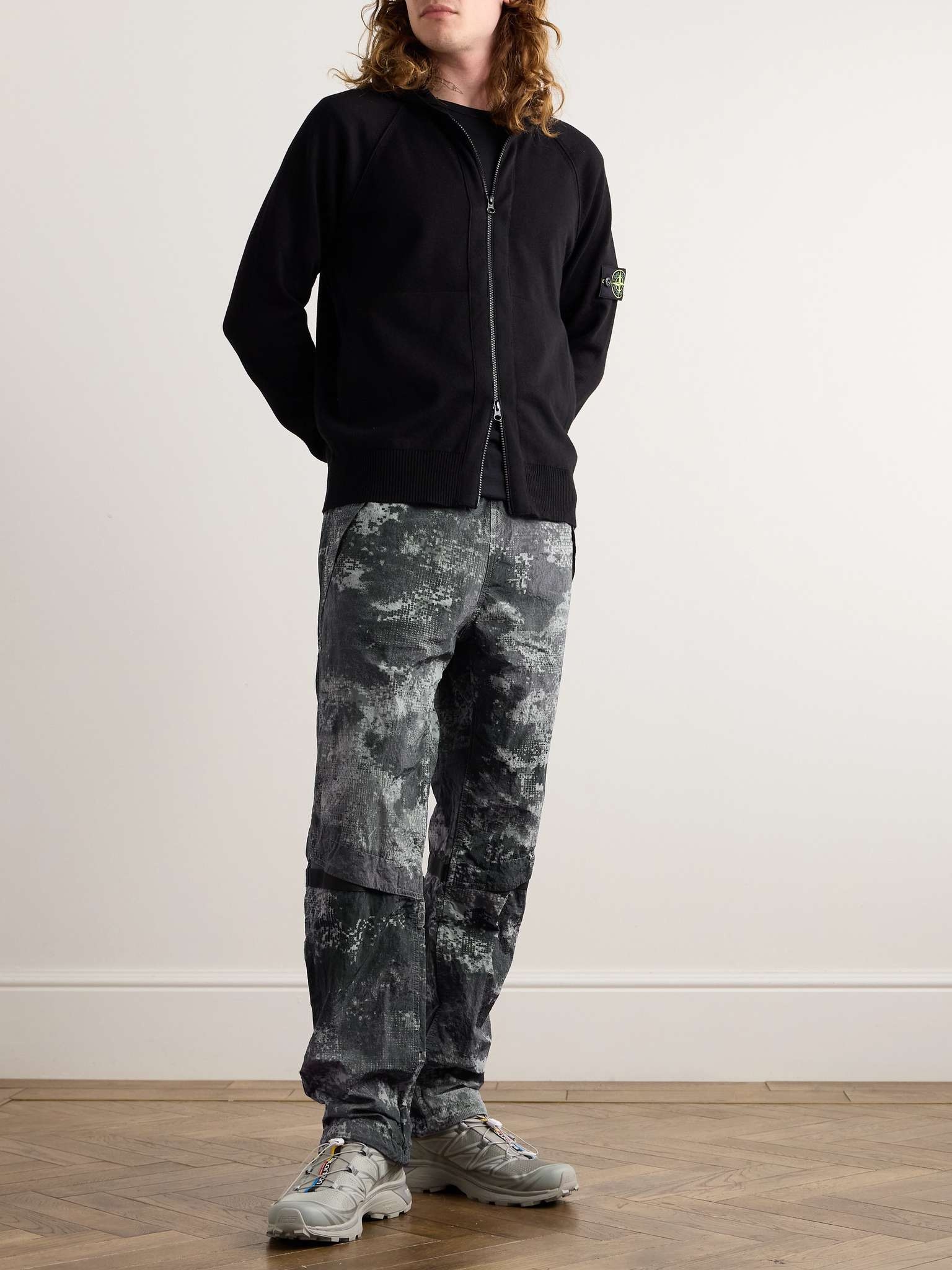 Straight-Leg Logo-Appliquéd Camouflage-Print Shell Trousers - 2