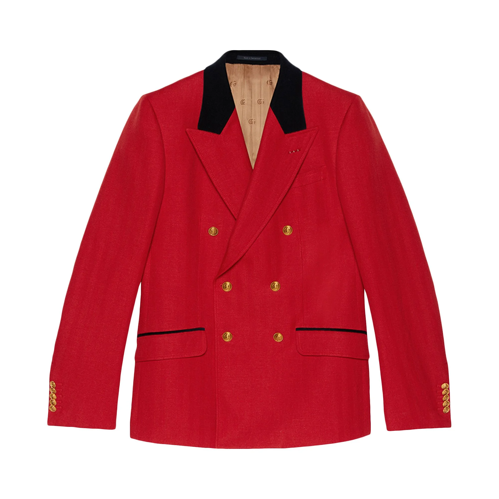Gucci Herringbone Formal Jacket 'Red' - 1