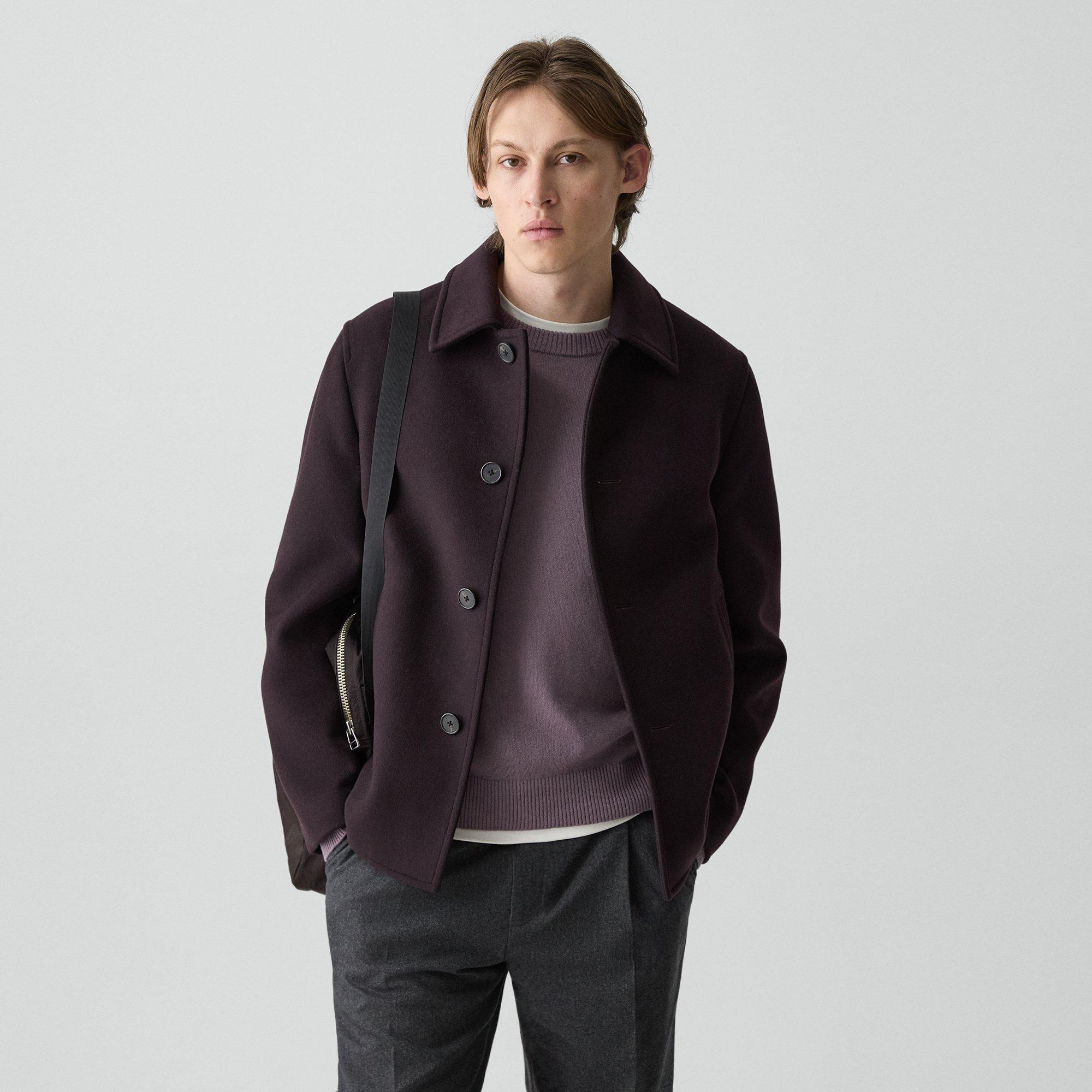 Peacoat in Plush Melton - 2