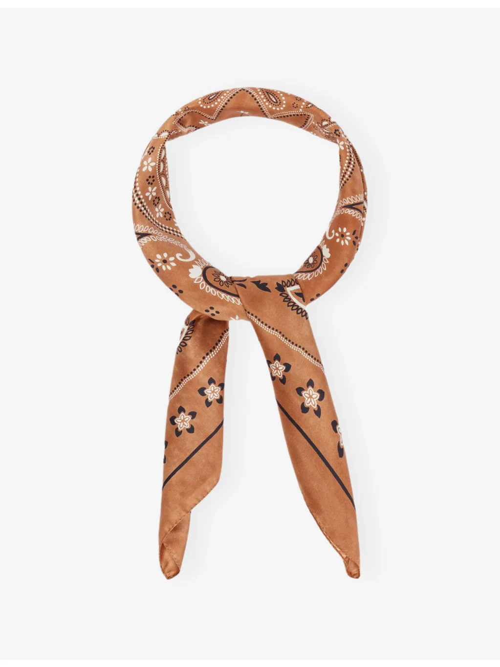 Bandana-Print Square Silk Scarf - 1