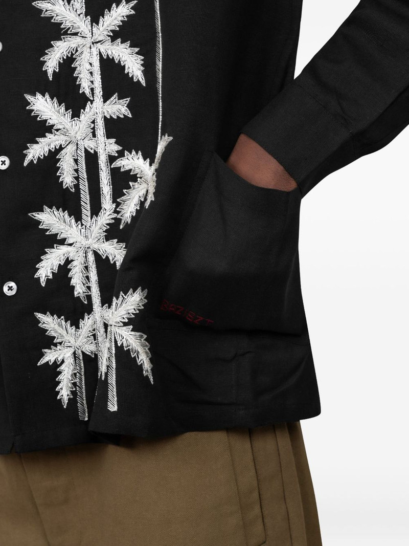 palm-tree embroidered shirt 4