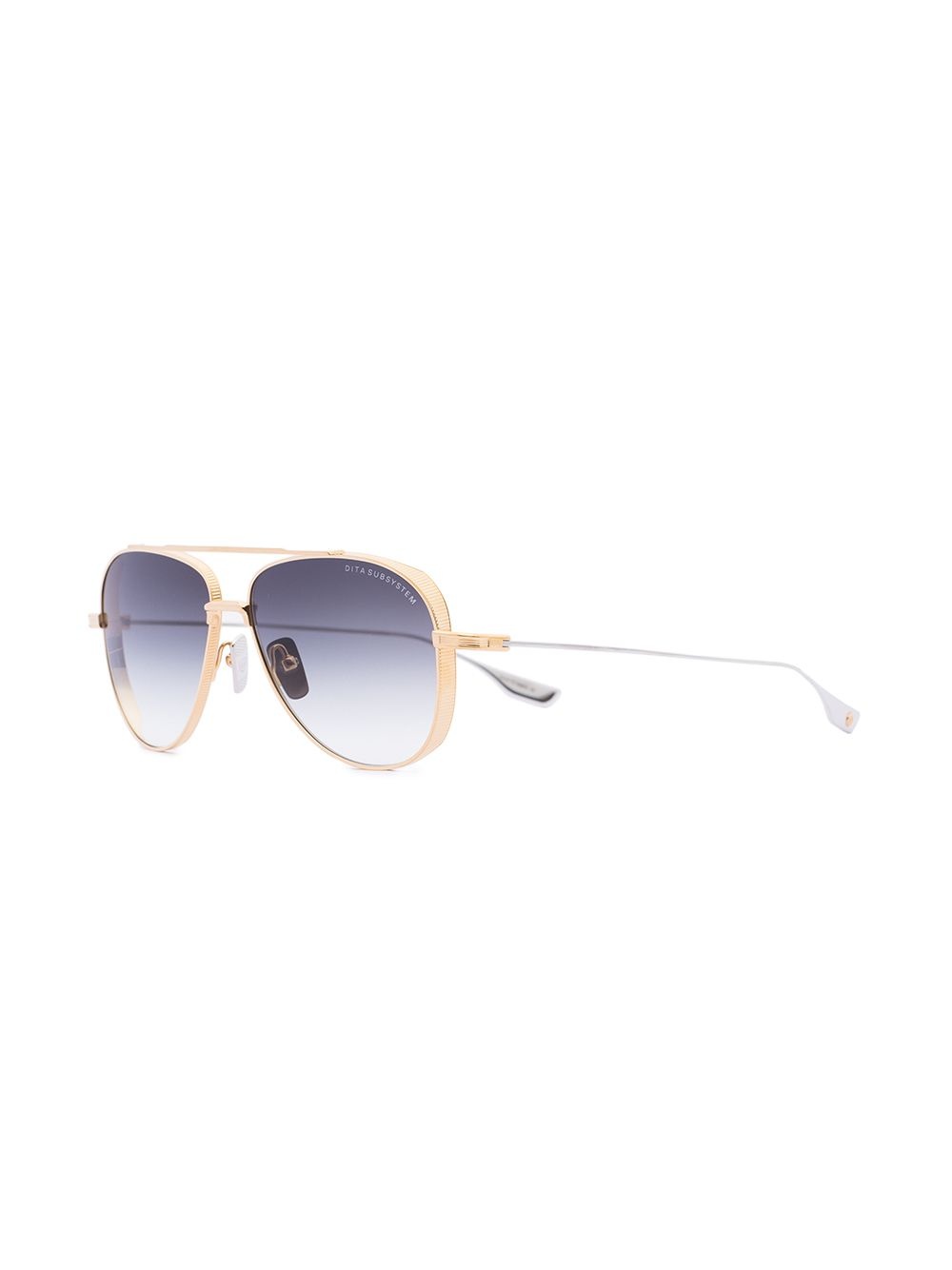 round-frame aviator sunglasses - 2