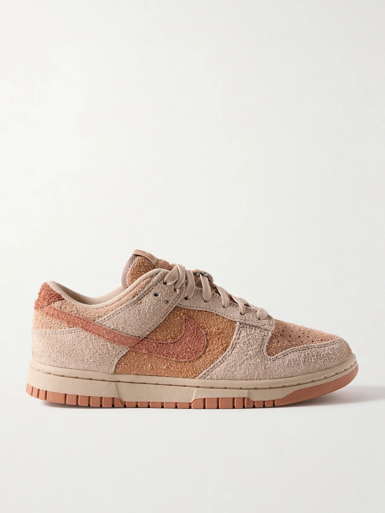 Dunk Low Brushed-suede Sneakers - 1