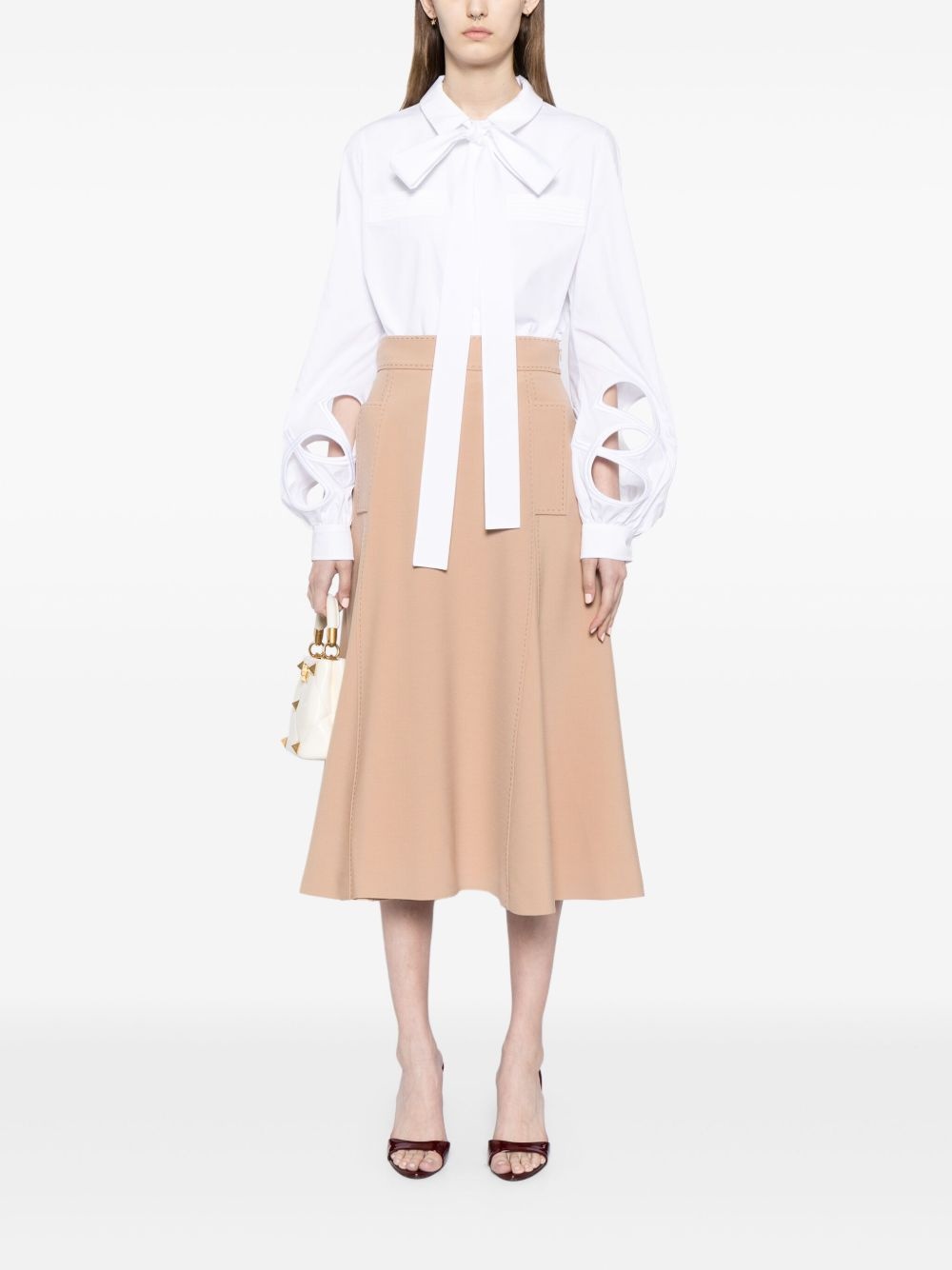 cut-out cotton shirt - 2