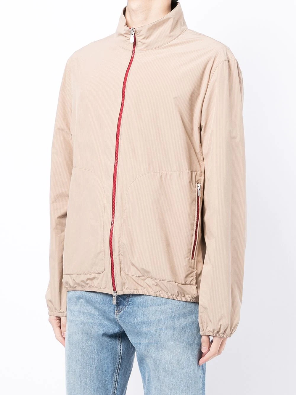 zipped harrington jacket - 3