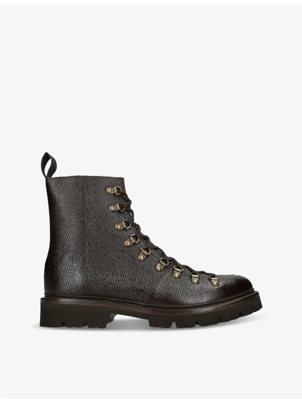 Brady lace-up flat leather ankle boots - 1