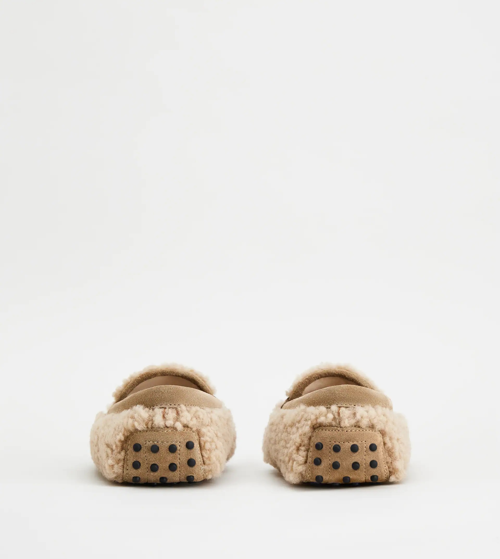 CITY GOMMINO DRIVING SHOES IN SHEEPSKIN - BEIGE - 4
