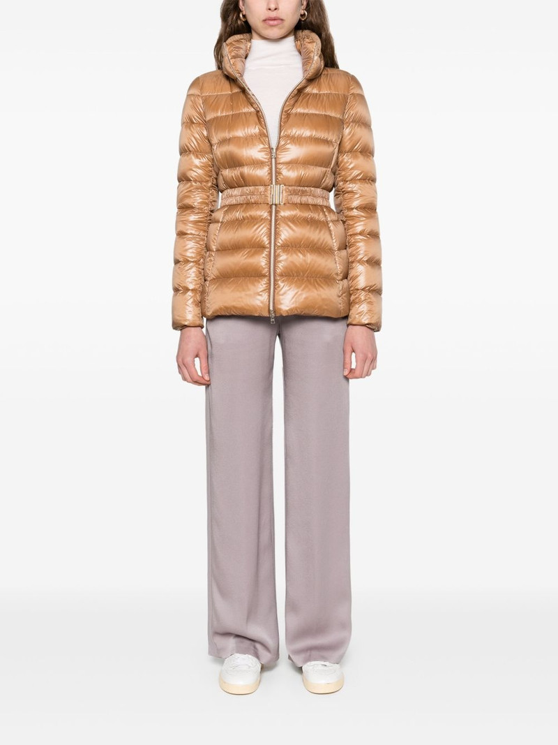 Herno quilted belted jacket outlook