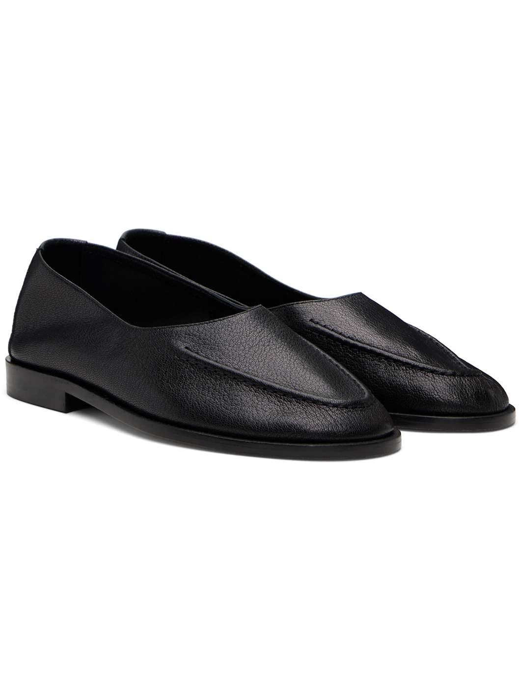Black Juliol Winter Supple Shiny Flats - 4
