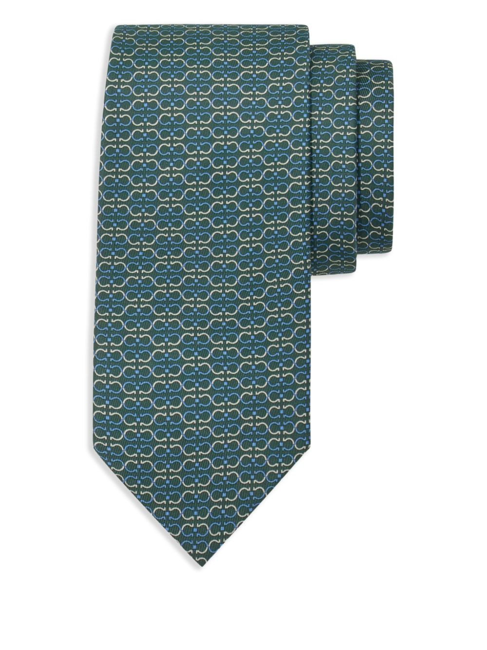 Gancini-print tie - 3