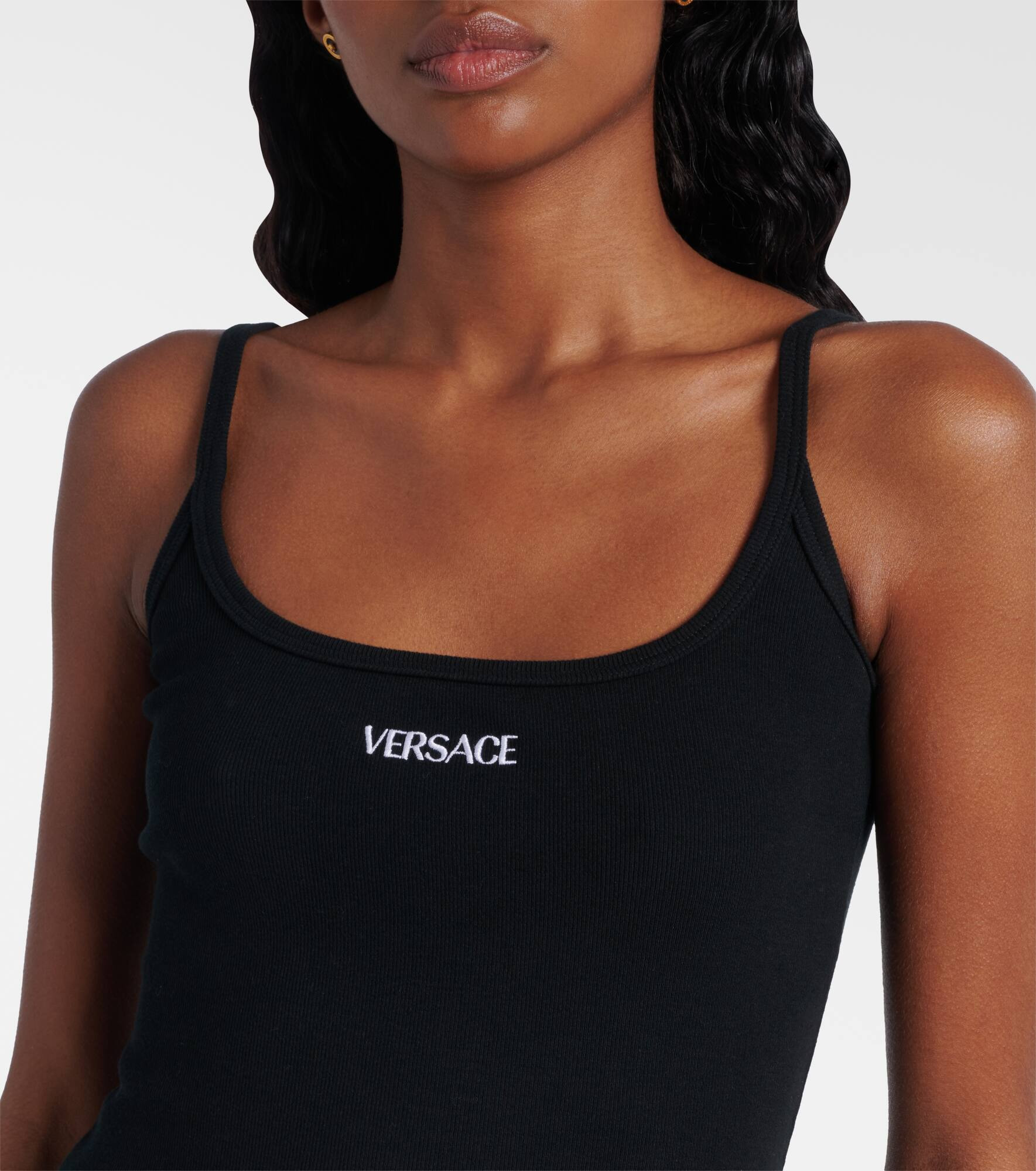 Logo cotton-blend minidress - 4