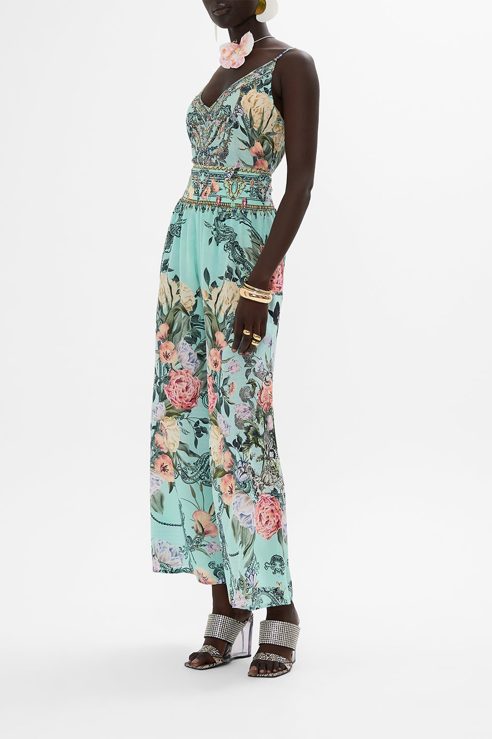 SHIRRED WAIST PANT - 5