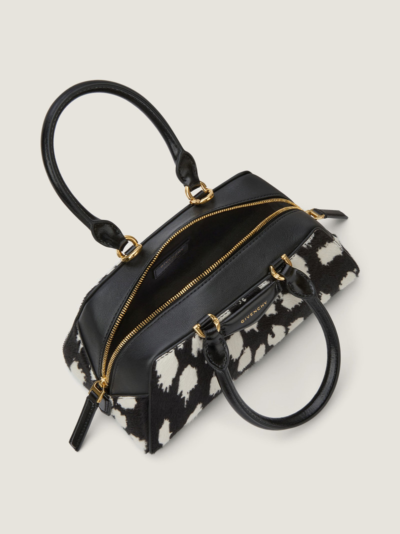 MINI ANTIGONA EAST-WEST BAG IN PONY EFFECT LEATHER WITH ANIMAL PRINT 5