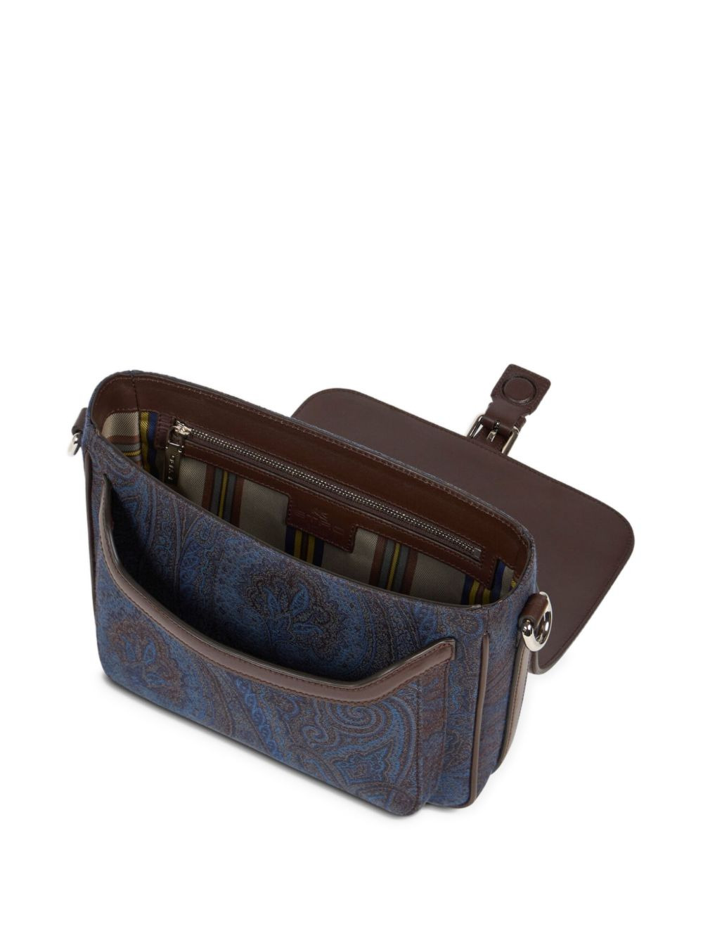 paisley-jacquard shoulder bag - 5