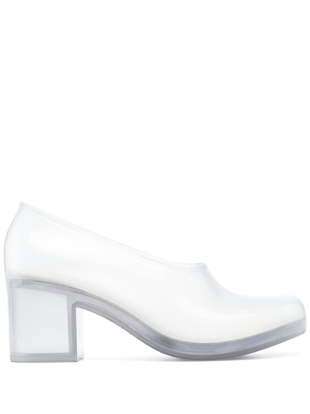 x Melissa block-heel transparent pumps - 1