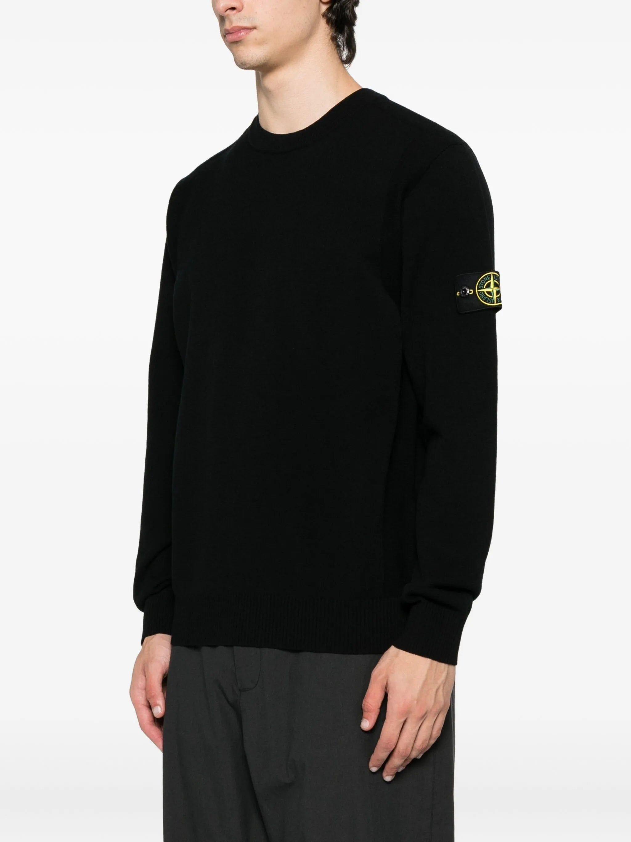 Stone Island Logo-patch Crew-neck Sweater - 2