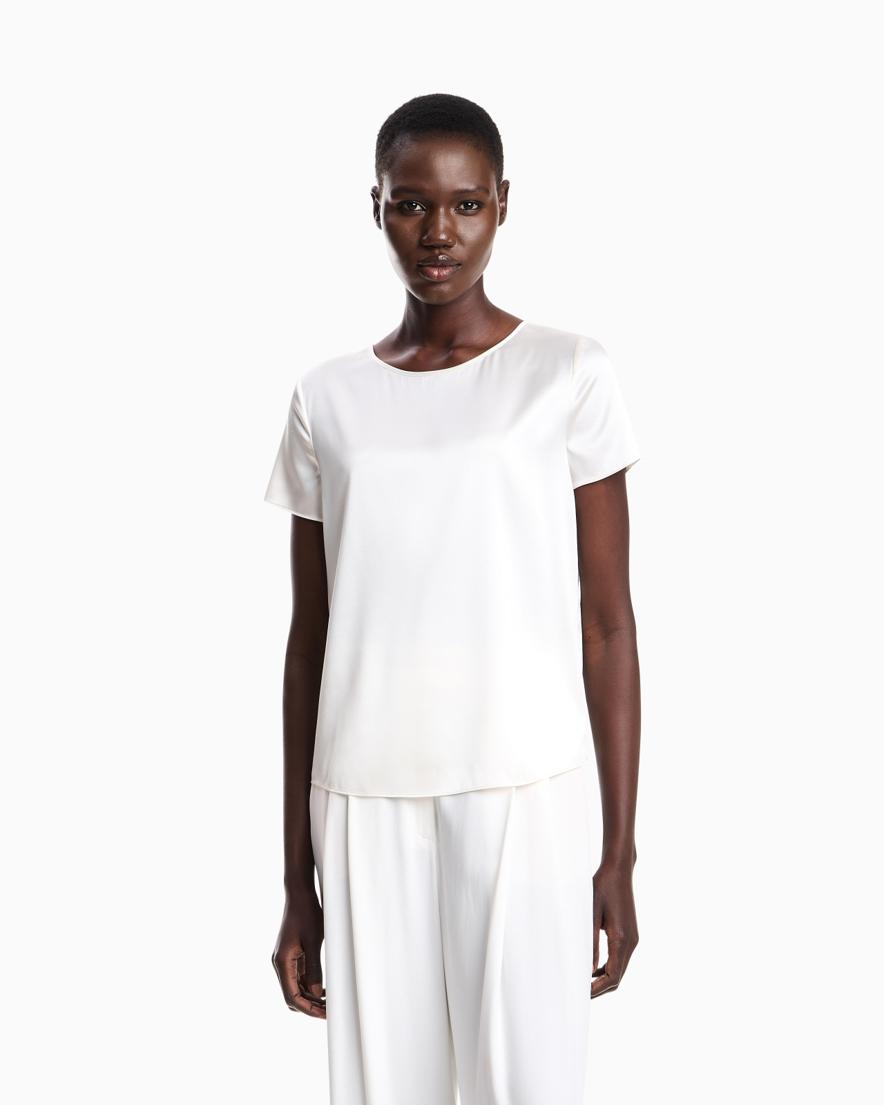 Silk satin blouse - 4
