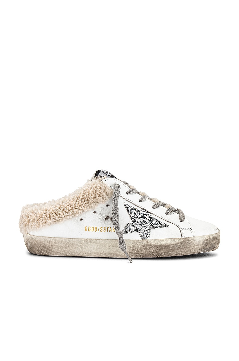 Golden ｜SNEAKERS (GWF00110 F002306 10224) Buy Golden Goose Wmns Superstar Sabot 'White Silver Glitter