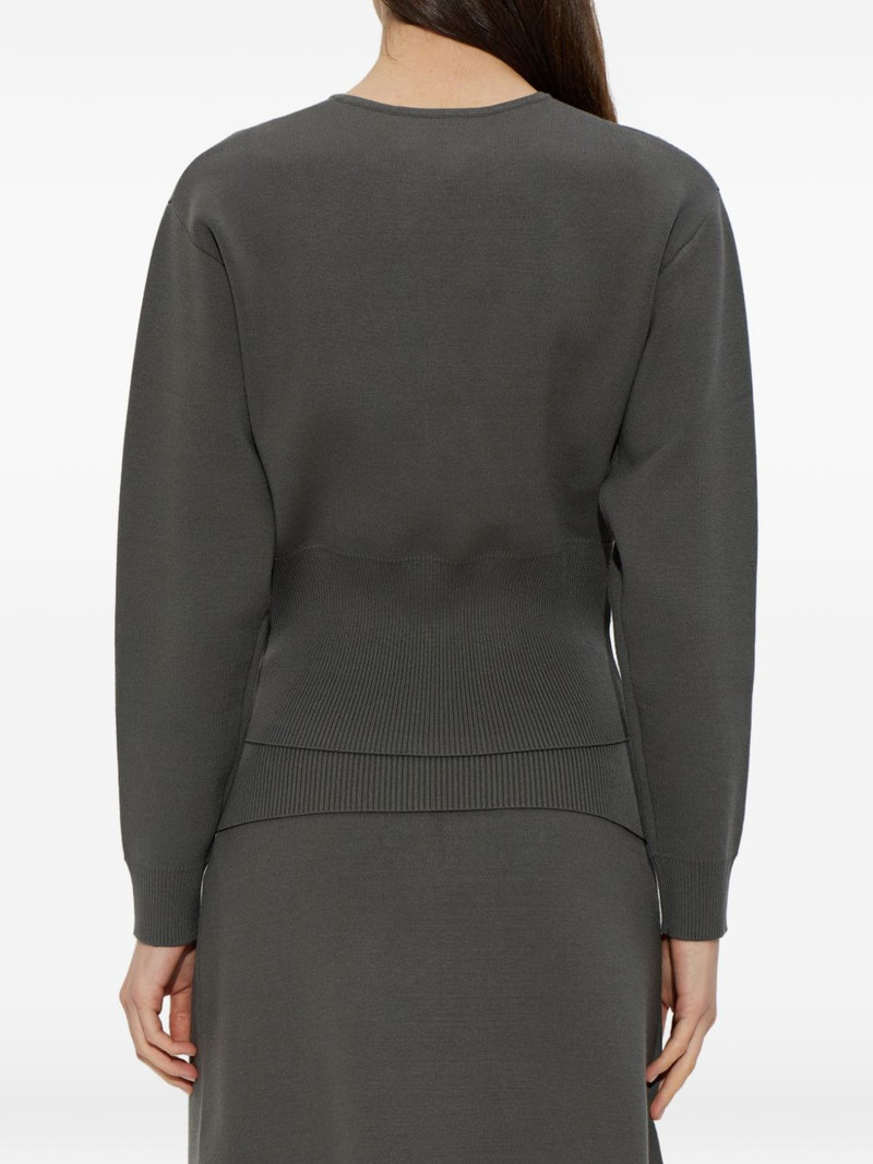 ribbed buttoned cardigan 4