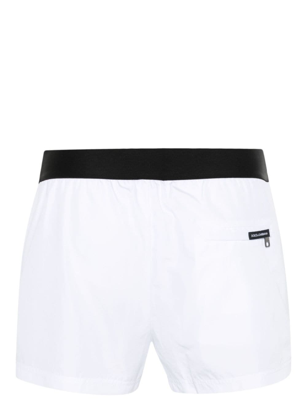 logo-waistband swim shorts - 2