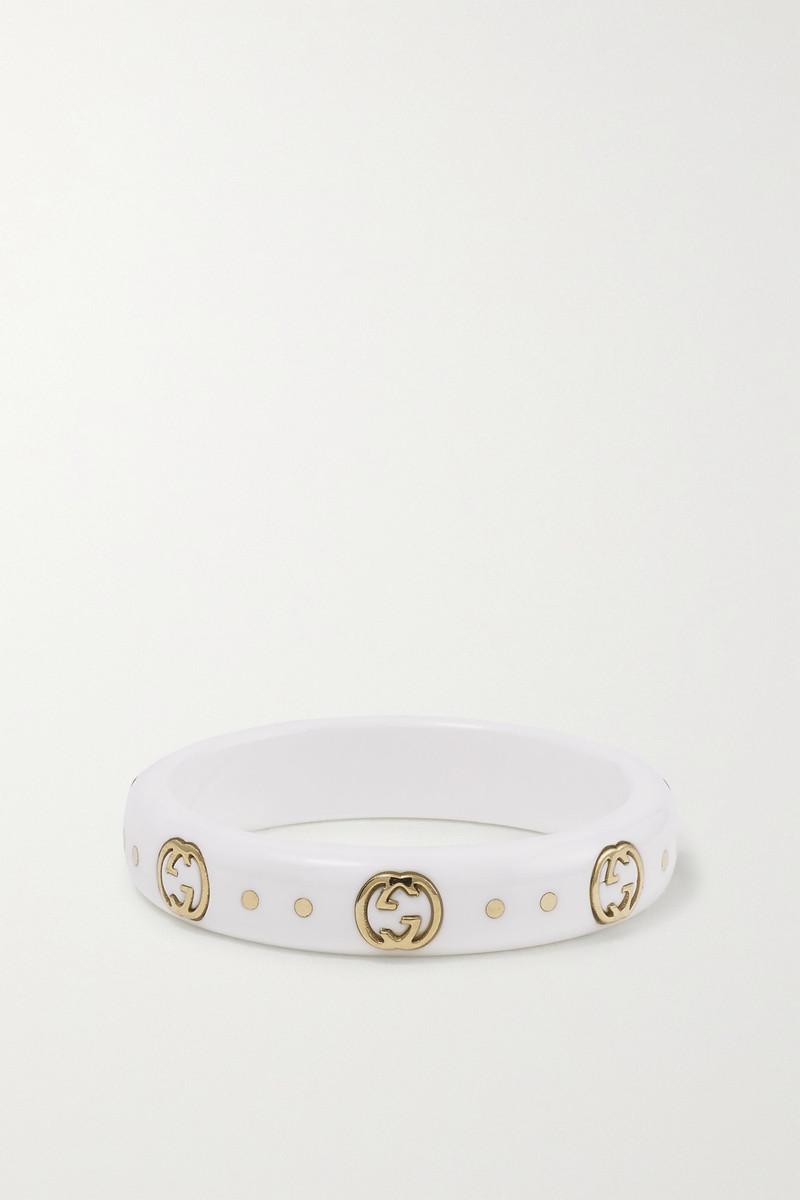 Icon 18-karat gold, synthetic corundum and zirconia ring 3