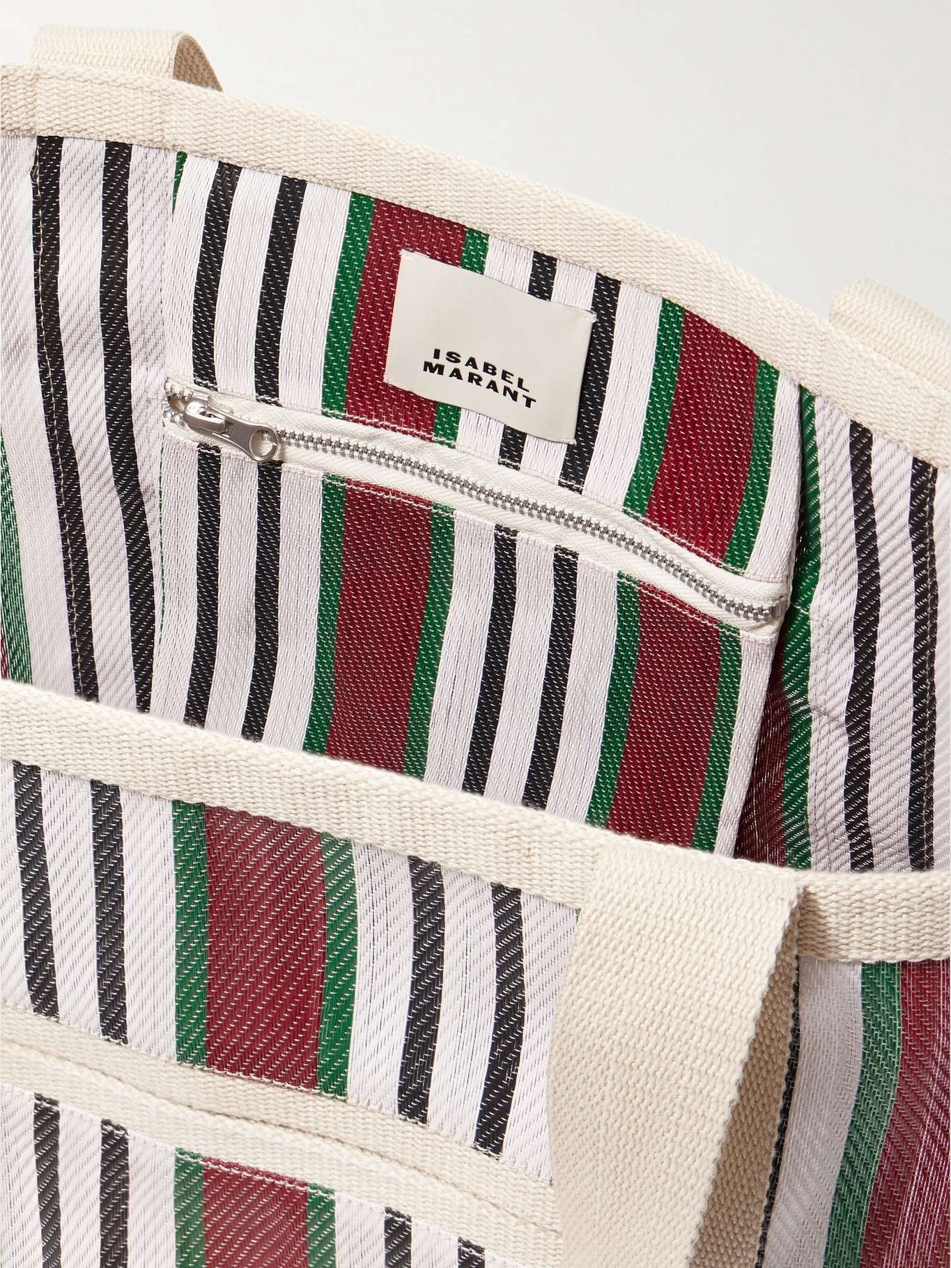 Darwen striped canvas-trimmed nylon tote - 5