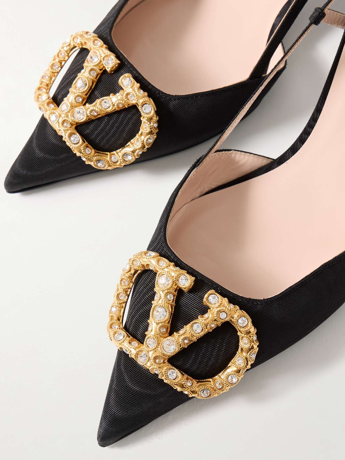 Vlogo 40 moire slingback pumps Black - 4