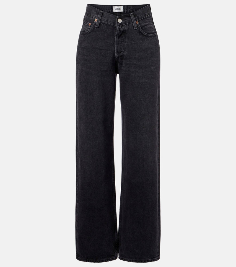 V-Waist Baggy high-rise wide-leg jeans 1