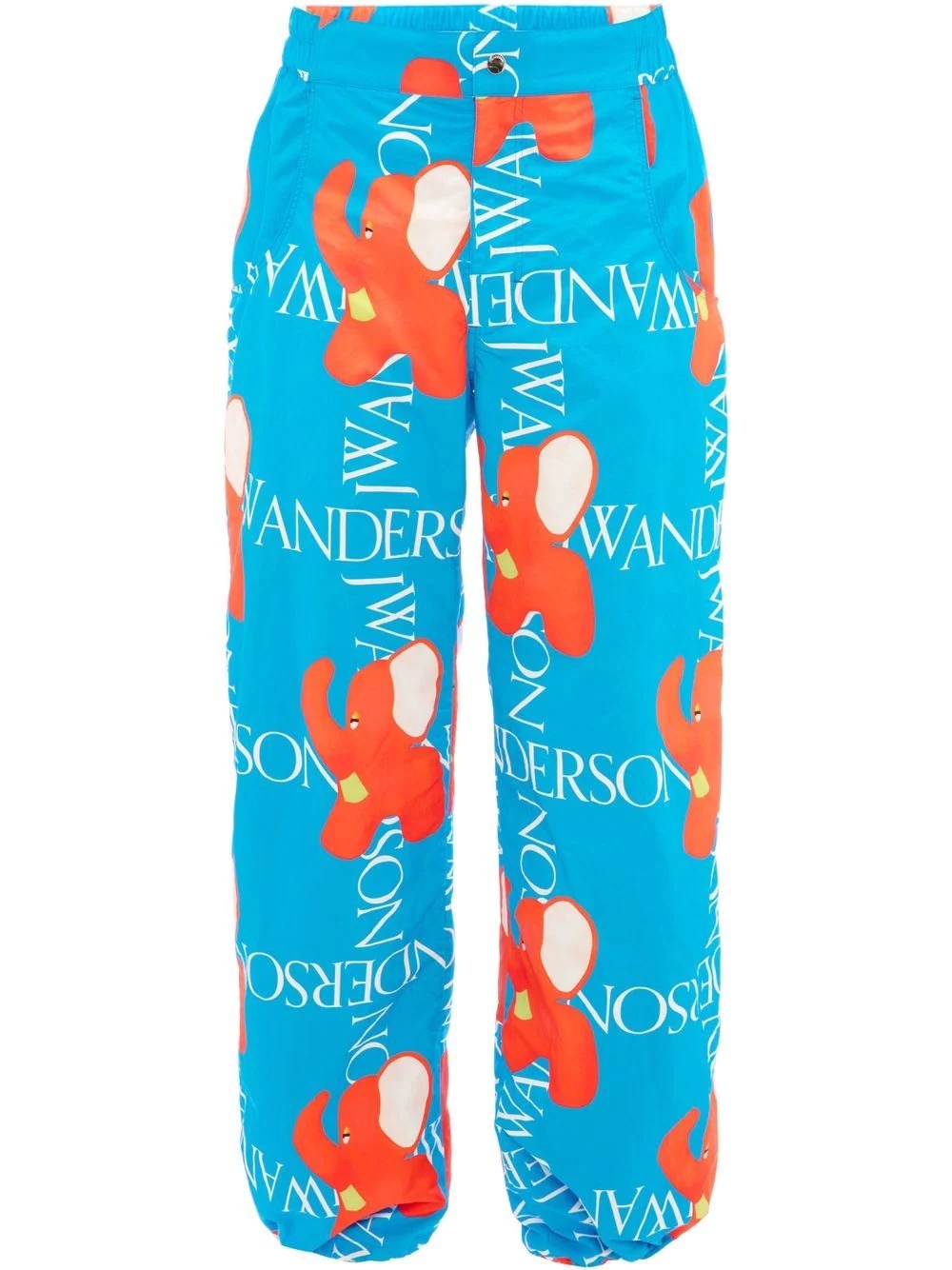 logo-print wide-leg trousers - 1