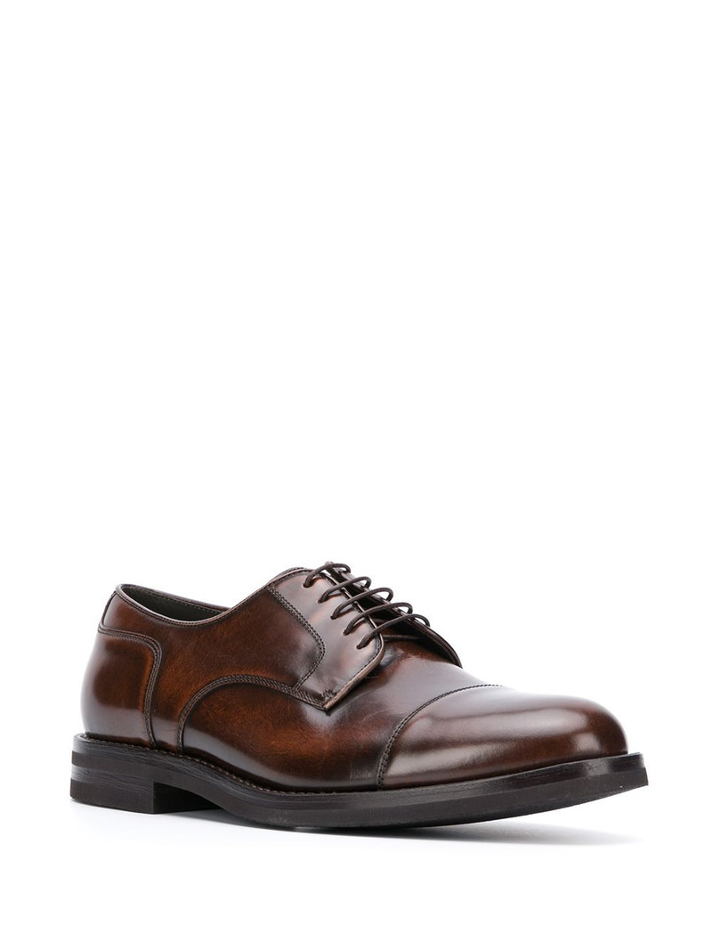 Brunello Cucinelli polished derby shoes outlook