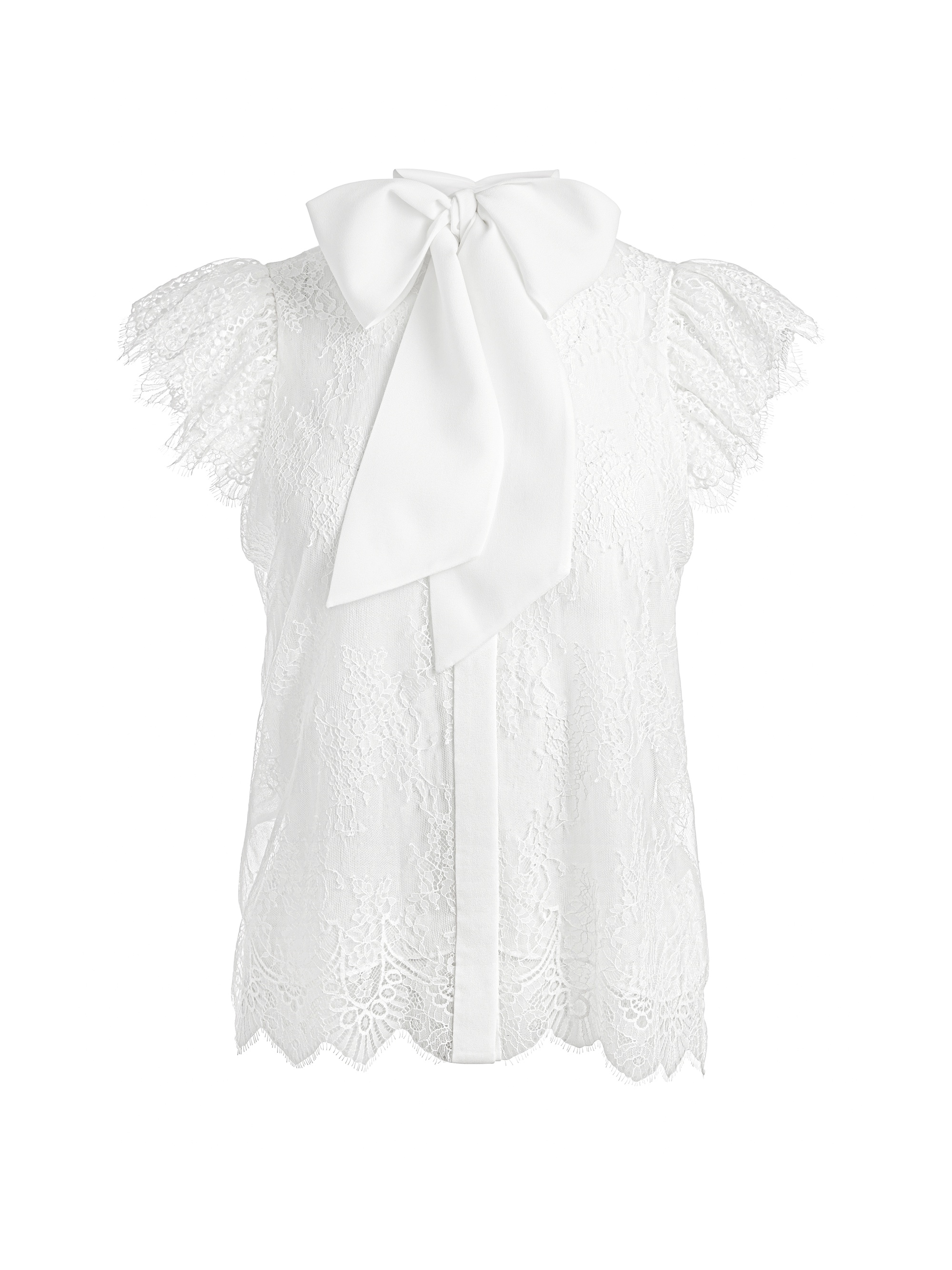 TALULAH RUFFLED LACE BLOUSE - 1