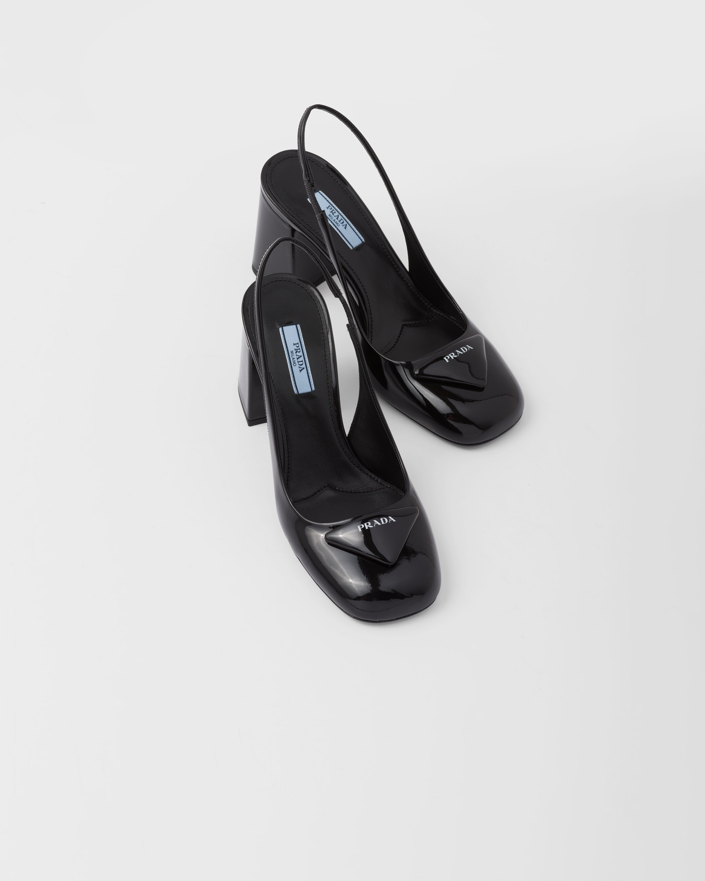 Patent leather slingback pumps - 4